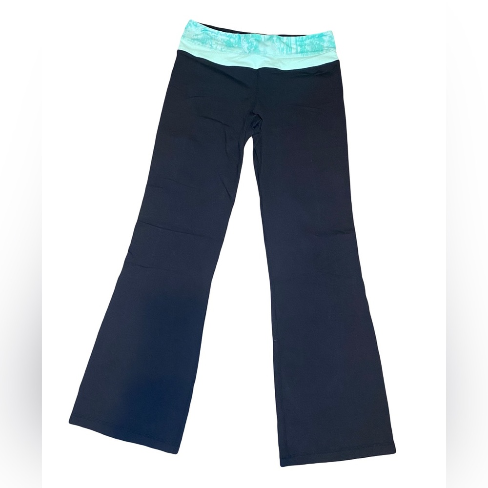 Lululemon Pants | Mint & Black reversable flare leggings